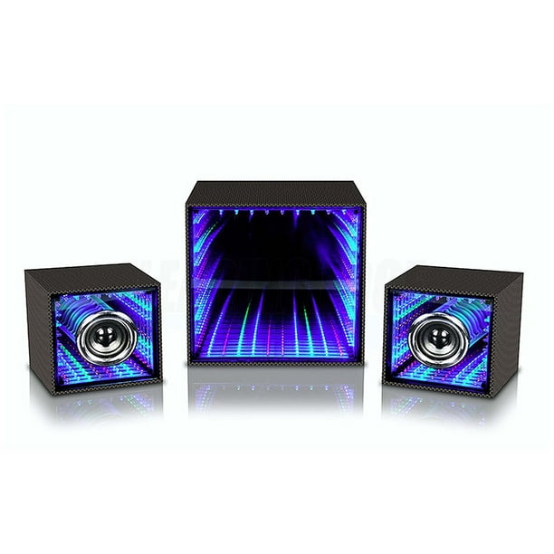 Leading Edge 3pc Infinity Light Bluetooth Speaker With Subwoofer