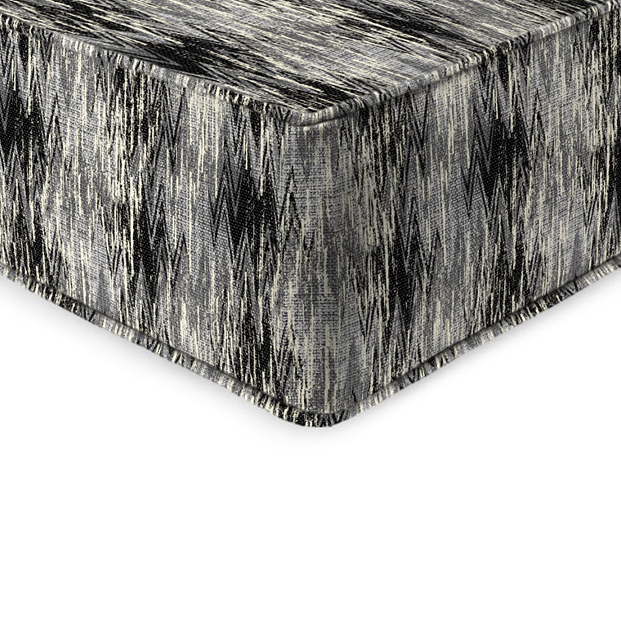 Jordan Manufacturing 46.5" x 24" Bentoga Gunstock Gray Abstract Rectangular Outdoor Deep Seat Chair Cushion Set with Welt