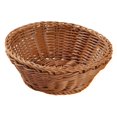 thumbnail image 1 of Cesta de almacenamiento tejida, bandeja para servir, decoración multiusos, imitación ratán, para aperitivos. M, 1 of 7