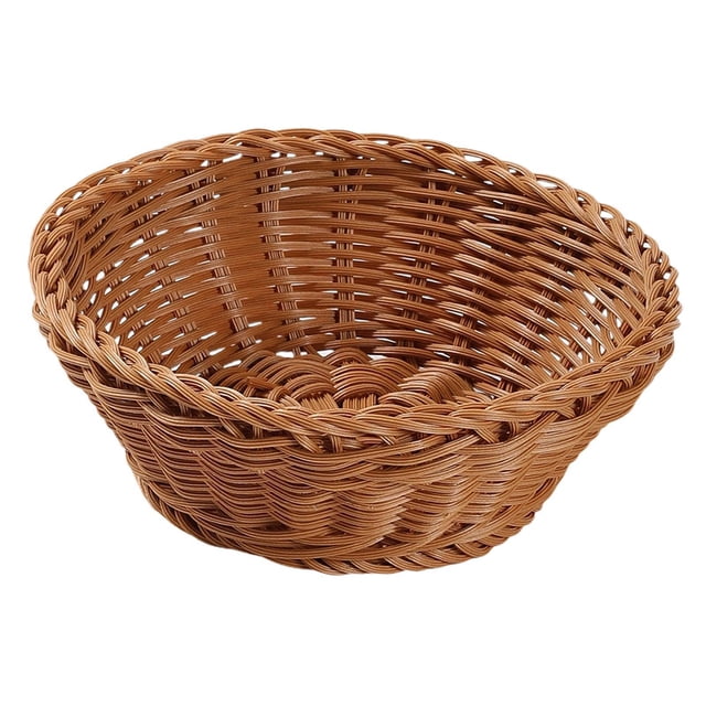 Cesta de almacenamiento tejida, bandeja para servir, decoración multiusos, imitación ratán, para aperitivos. M