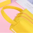 thumbnail image 6 of Pencil Case Zipper Pouch, Learning Supplies Organizer, Reusable Portable Durable Pencil Case, Large Capacity, With 2 Compartments, For Academic gear & Makeup, 1Pc, Multicolor(Blue,7.8x3x2.9"), 6 of 6