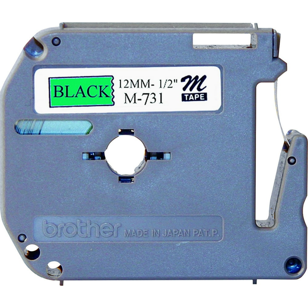 Brother PTouch M Series Tape Cartridge for PTouch Labelers, 1/2"w