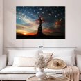thumbnail image 2 of Elephant Stock American Flag Liberty Monument Wall Art - Horizontal Canvas Wall Art - Living Room Wall Decor - Places Canvas - Brown And Orange Decor - 48" x 32", 2 of 8