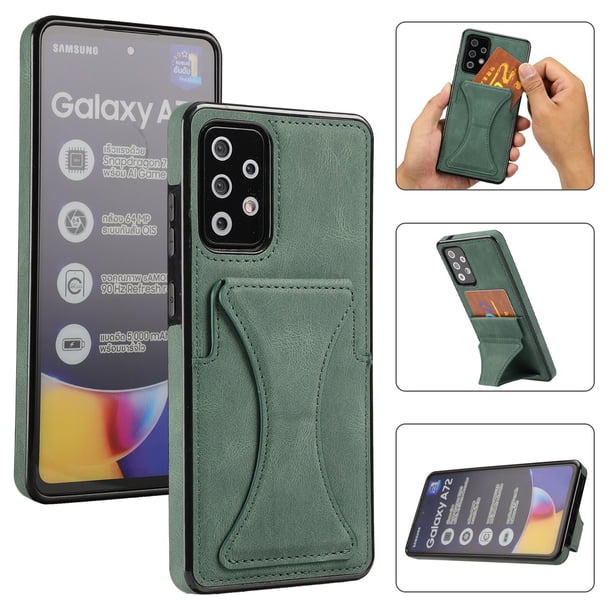Funda de cuero para Samsung Galaxy A50, A12, A32, A52, A72, S22, S21, S20, S10 Plus, FE Note 20, Ultra lujosa, con soporte para teléfono Fivean unisex