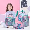 thumbnail image 5 of Kids Hardshell Luggage Sets for Girls with Wheels Pink Lightweight Carry on Suitcases with Wheels for Toddler Travel Essential Travel Pillow Backpack, 5 of 7