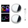 thumbnail image 1 of Paquete de 2 Luces para Portavasos de Coche, Posavasos LED para Coche, Almohadilla para Tazas, Lámparas de Atmósfera Estilo 04 Macarena Portavasos de coche, 1 of 8