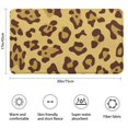 thumbnail image 3 of Yellow and Brown Of Leopard Print Bathroom Rugs Mat,Non Slip Microfiber Bathroom Rug,Rubber Backing,Soft Bathroom Mats for Bathroom Floor,Tub and Shower,17x30in(43x75cm), 3 of 5