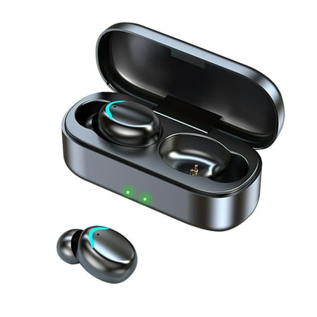 Cyber and Monday Deals 2023 Electronics Deals Wireless Earbuds Bluetooth In Ear-Weight Headphones Built-In Microphone Immersive Premium Sound With Charging Case Black