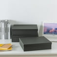 thumbnail image 4 of Soul & Lane Decorative Storage Boxes with Lids, Paper Storage Box Set for Keepsakes and Photos, Decorative Boxes for Home Decor, Stationery, Office Organizers, Black Kraft, 4 of 7