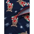 thumbnail image 2 of Family Christmas Matching Pajamas, Cartoon Deer Zip Up Onesie Pajamas Christmas Hooded Jumpsuit Home-wear, 2 of 8