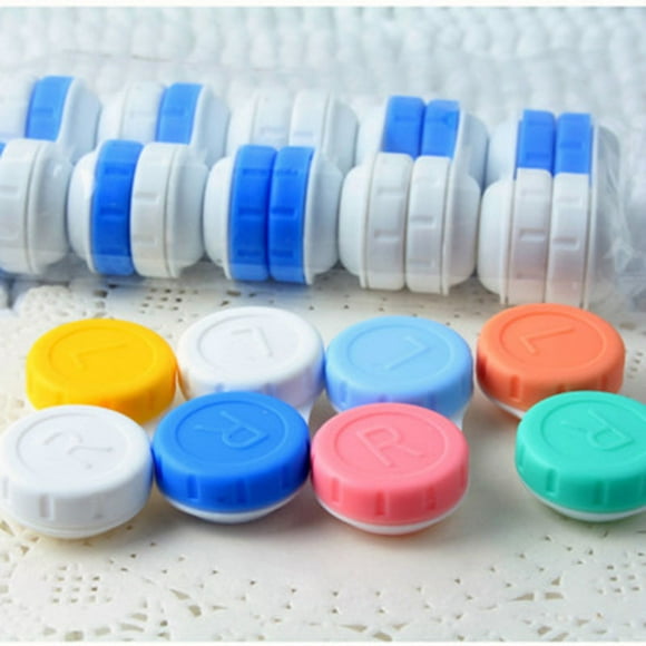 10 Pcs/lot Contact Lenses Case Contact LensBox for Eyes Travel Portable Storage Container Contact Lenses Case random