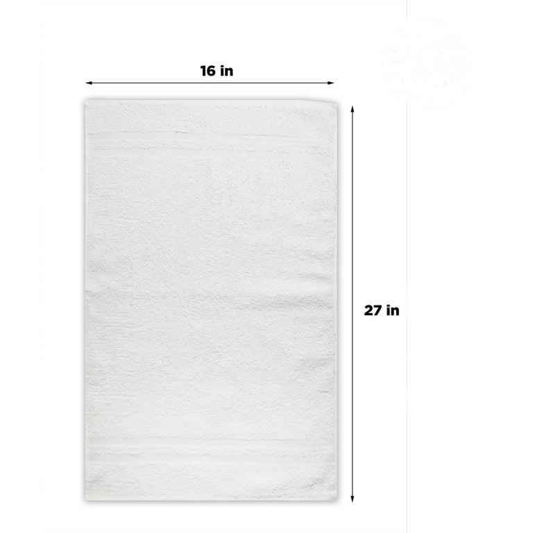 Salon Hand Towel Set White 15x25 Cotton Blend Bulk Pack 12,24,60 Spa Gym  Towels
