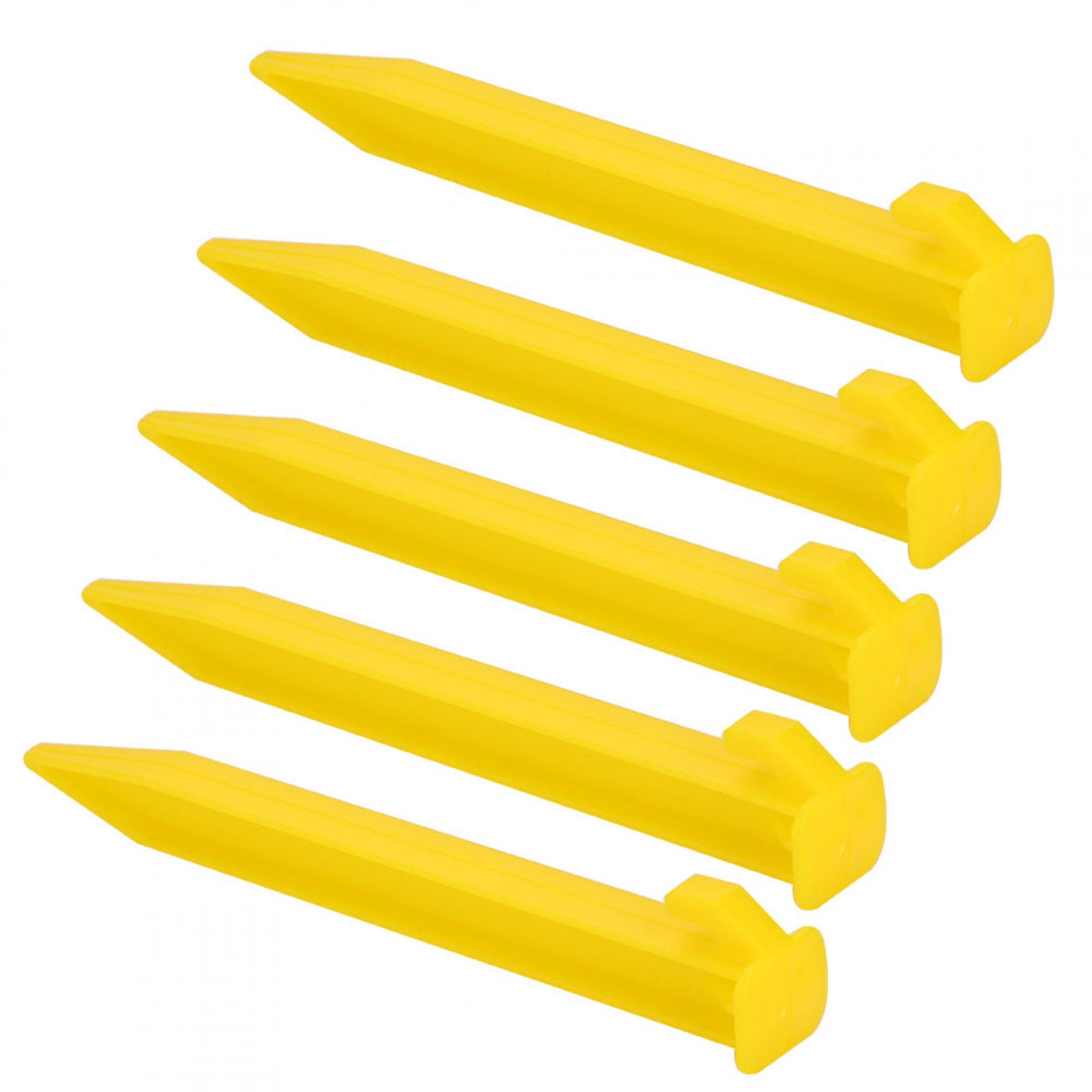 Spptty Ground Nail, Yellow Tent Stakes, Camping Use For Ice Outdoor Use