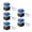 Blue, variant on 7829 Portable 5Pcs Switches Tester Fidgets Fun Stress Toy Keychain For Keyboards Lovers