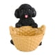 thumbnail image 2 of Cesta para Estatua de Perro Macarena Organizador Duradero de Esculturas de Animales Cac Negro, 2 of 8