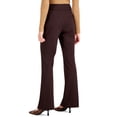 thumbnail image 2 of I-N-C Womens Solid Casual Trouser Pants, Brown, 8, 2 of 3