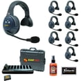 thumbnail image 1 of Eartec EVADE EVX8S Full Duplex Wireless Intercom System with 8 Single Speaker Headsets Bundle with Goby Labs Spray for Mics/Headphones and Kellards Screening Cleaning Wipes (5-Pack), 1 of 6