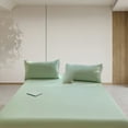 thumbnail image 3 of SIfdSeng Get it Fast Piece Thickened Solid Color Bed Cover Class A Full Solid Color Washed Baby and Grade Bedspread Cover Imitation Pure Bed Sheet Cover for Summer, 3 of 5