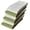 White & Green, variant on Stripes Kitchen Towels/Hand Towels, 6 Pack Large 100% Ring-Spun Cotton with Hanging Loop, 430 GSM Soft Ultra Absorbent, Machine Washable 16 x 28 inches.