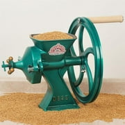 Diamant Hand Grain Mill, Heavy Duty Easy to Use Manual Crank Coarse to Fine Flour Mill for Dry to Oily Grains, Steel and Iron, 56 pounds