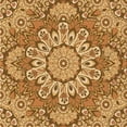 thumbnail image 1 of Ahgly Company Indoor Square Patterned Cantaloupe Orange Area Rugs, 4' Square, 1 of 1