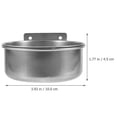 thumbnail image 2 of FOMIYES Plato Para Perro Y De Inoxidable Fácil De Limpiar Con Base Antideslizante Y Color Plata, 2 of 7