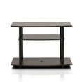 thumbnail image 5 of Porch & Den  St. Marks No Tools 3-Tier TV Stand Dark Walnut Walnut Finish, 5 of 5