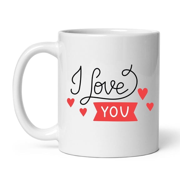 MYYUK I Love You Coffee Mug, Valentines Day Gift For Husband And Wife, Love Cup Coffee, Gift For Loved Ones Anniversary Gifts For Mom, Boyfriend