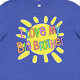 thumbnail image 4 of Inktastic I Love my Big Brother- sun and rainbow letters Youth T-Shirt, 4 of 5