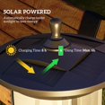 thumbnail image 4 of Outsunny 50" Solar Post Light, IP44 LED Outdoor Street Light, Cool White, 4 of 9