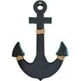 thumbnail image 2 of Rustic Wooden Anchor Nautical Themed with Rope Crosses Wall Art Decor, 2 of 5