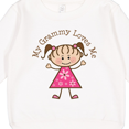 thumbnail image 3 of Inktastic My Grammy Loves Me Toddler Sweatshirt, 3 of 4