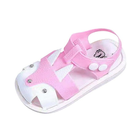 

Yinguo Children Kids Shoes Boys Girls Closed Toe Summer Beach Sandals Shoes Sneakers Pink 30