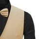 thumbnail image 5 of pstuiky Camisetas sin mangas, Blusa sin mangas con cuello en V, botones y pajarita con bolsillos estampados a la moda para hombre Tops elegantes para mujer xl, 5 of 7