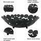 thumbnail image 5 of Cesta de metal para frutas, cesta decorativa para frutas de 11.6 pulgadas, centro redondo grande, cuenco decorativo para encimera, soporte para frutas para decoración del hogar, cocina, encimera, mostrador, negro Ormromra CZJJ-ZH79, 5 of 8
