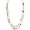 NK_10689_Brown, variant on Beaded Necklace, 2 Layer Long Link Chain Necklace Crystal Beads for Women, Choker Jewelry Gift(NK_10689_Aqua_Blue)