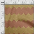 thumbnail image 1 of oneOone Cotton Flex Light Brown Fabric Chevron Geometric Quilting Supplies Print Sewing Fabric By The Yard 40 Inch Wide, 1 of 4