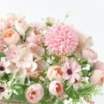 thumbnail image 4 of Clearance! Artificial Flowers| Artificial Silk Rose Peony Small Daisy Hydrangea Bouquet Artificial Flowers Arrangements Wedding Decoration Decor, 4 of 7