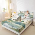 thumbnail image 4 of Feelyou Rustic Wildlife Duck Full Size Sheets, Nature Scenery Bed Sheets, 4-Piece, 4 of 7