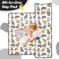 thumbnail image 3 of Realistic Cat White Pattern Teens Toddler Nap Mat with Pillow, Sleeping Mat Bag for Preschool Daycare 60"x20", 3 of 5
