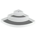 thumbnail image 2 of Corner Rack, Heavy Duty Corner Storage Shelf, Triangular-Shaped For Cabinets Kitchen Spice, 2 of 8