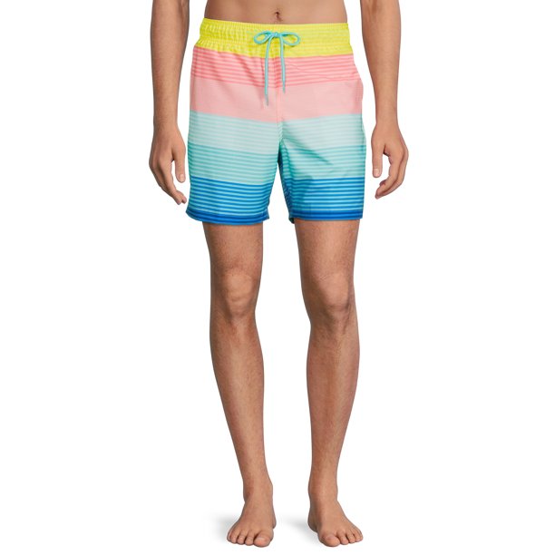 Men's Stretch Novelty Swim Trunks