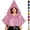 Pink, variant on Womens Witch Cloak Wet Look Hooded Poncho Shrug Tie Neck Gothic Vampire Halloween Costume Renaissance Festival Dressy Outfits Chic, Green, Free Size