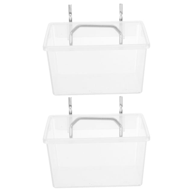 2 Sets of Heavy Duty Pegboard Bins with Hooks Utility Tool Storage Boxes for Home Garage