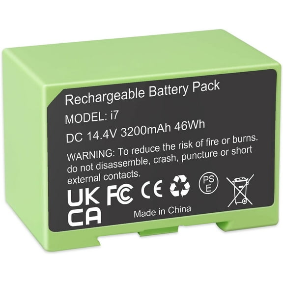 3200mAh i7 Lithium ion Replacement Battery for Irobot Roomba i7 7150 i7  7550 e5 e5152 e5154 i4 4150 i4  i3 3150 i3  3550 ABL-D1 4624864