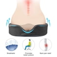 thumbnail image 4 of Funda para cojín de asiento LOUTYTUO, 100% espuma viscoelástica, lavable, 4 of 8