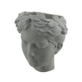 thumbnail image 2 of Classic Greek Lady Indoor/Outdoor Wall Mounted Cement Head Planter, 2 of 3