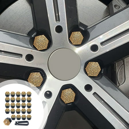 

2024 New Automobiles & Motorcycles Diamond Studded Car Tire Nut Cover Car Wheel Hub Decorative Cover Diamond Studded Car Tire Screw Cap