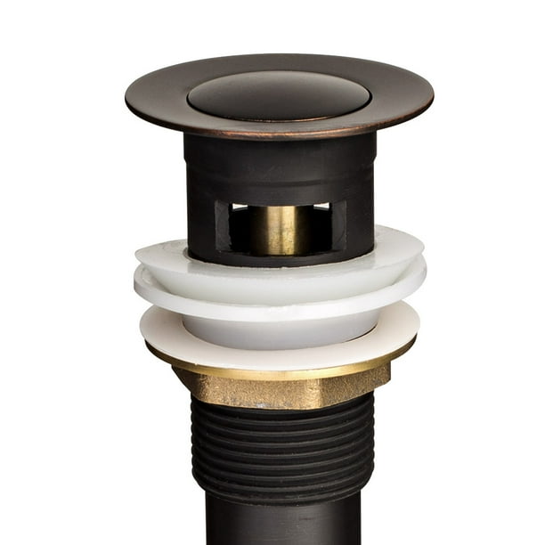 1 1/2" Oil Rubbed Bronze PopUp Drain with Overflow Vessel Vanity Sink