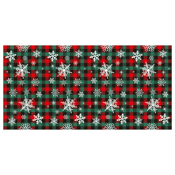 Premium Christmas Tablecloth - Disposable PVC Party Decor for Holiday Feasts!